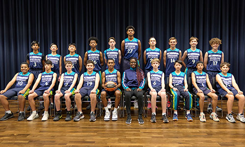 Boys Basketball Team group photo