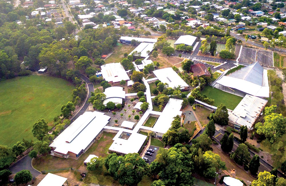 Drone shot of Middle and Secondary Campus