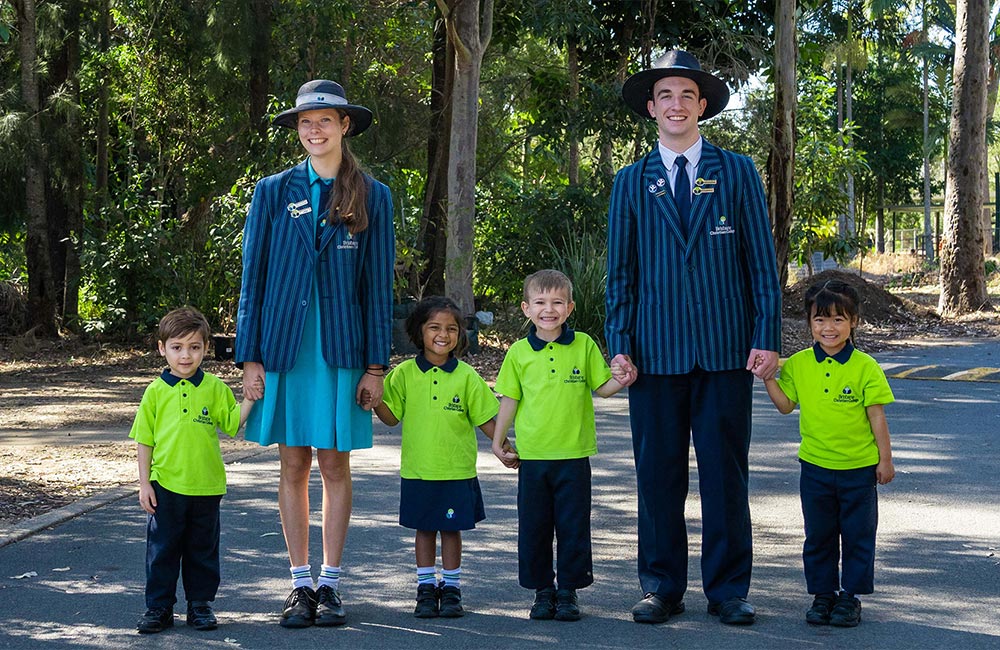 Kindy to Secondary having fun with each other